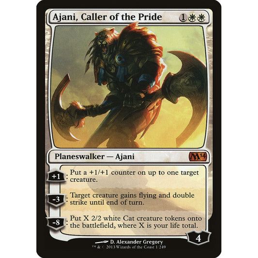 Ajani, Caller of the Pride mythic 1 Magic the Gathering Magic 2014