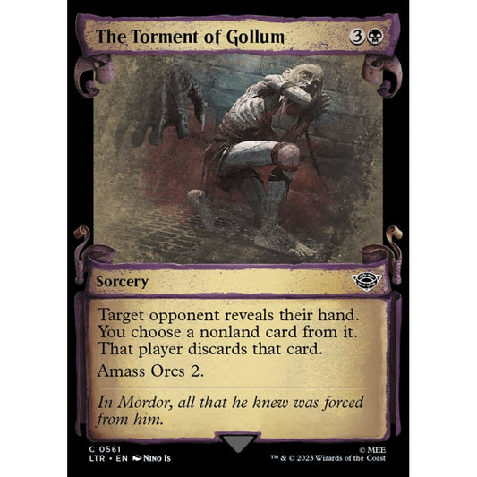 The Torment of Gollum, common, 561, Magic the Gathering, The Lord of the Rings: Tales of Middle-earth