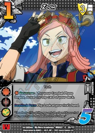 Zoom, 36/117, C, UniVersus, MHA02 Crimson Rampage