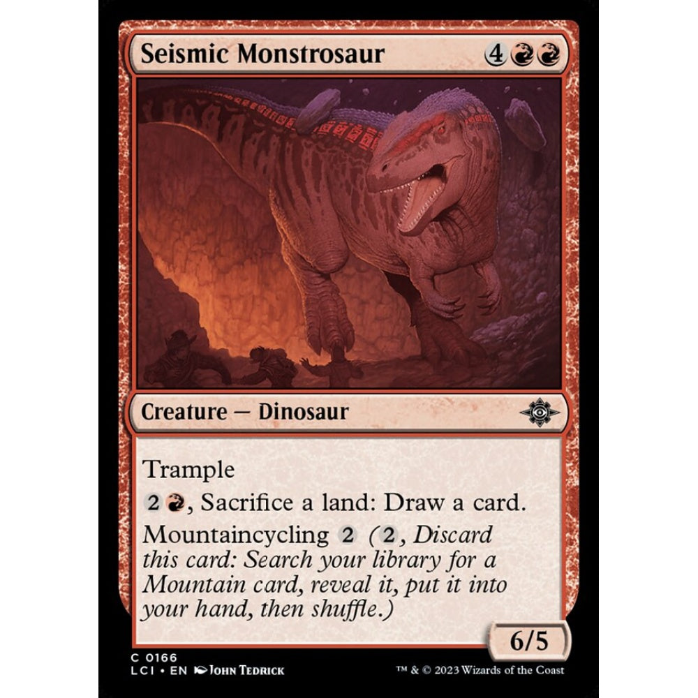Seismic Monstrosaur common 166 Magic the Gathering The Lost Caverns of Ixalan