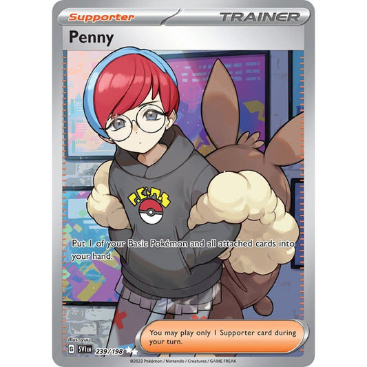 Penny Ultra Rare 239/198 Pokemon Card Game Scarlet & Violet