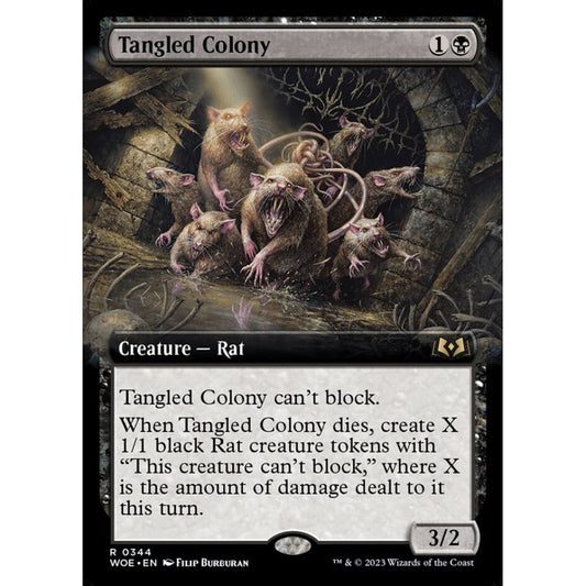 Tangled Colony, rare, 344, Magic the Gathering, Wilds of Eldraine