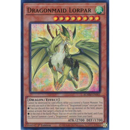 Dragonmaid Lorpar RA03-EN022 Super Super Rare Yu-Gi-Oh Quarter Century Bonanza in Art