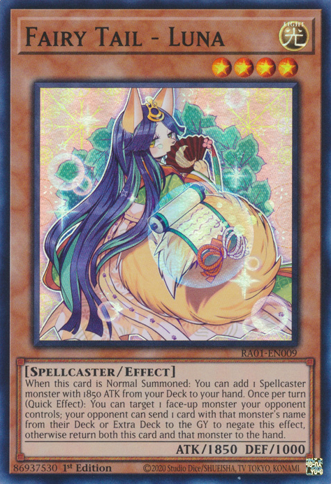 Fairy Tail - Luna RA01-EN009 Secret Secret Rare Yu-Gi-Oh 25th Anniversary Rarity Collection in Art