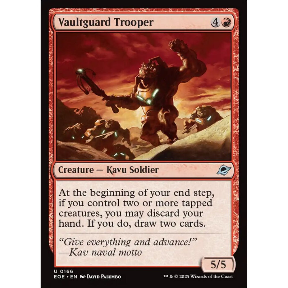 Vaultguard Trooper uncommon 166 Magic the Gathering Edge of Eternities