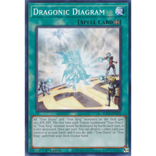 Dragonic Diagram MP25-EN139 Prismatic Prismatic Secret Rare Yu-Gi-Oh 2025 Mega-Pack Tin in Art