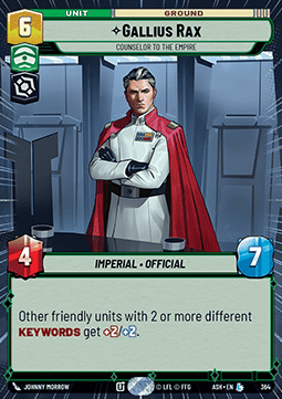 Gallius Rax, Counselor to the Empire (V.1)
