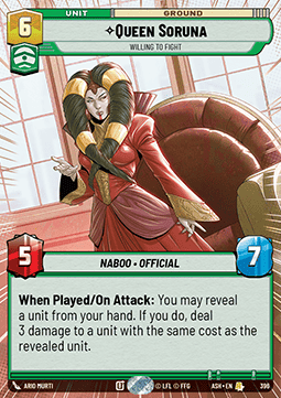 Queen Soruna, Willing to Fight (V.1)