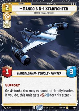 Mando's N-1 Starfighter, Faster than a Fathier (V.1)