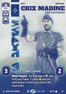 Crix Madine, Strike Team Strategist (V.3)