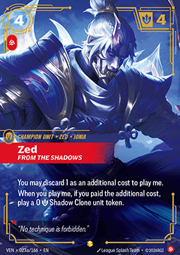 Zed, From the Shadows (V.2 - Showcase)