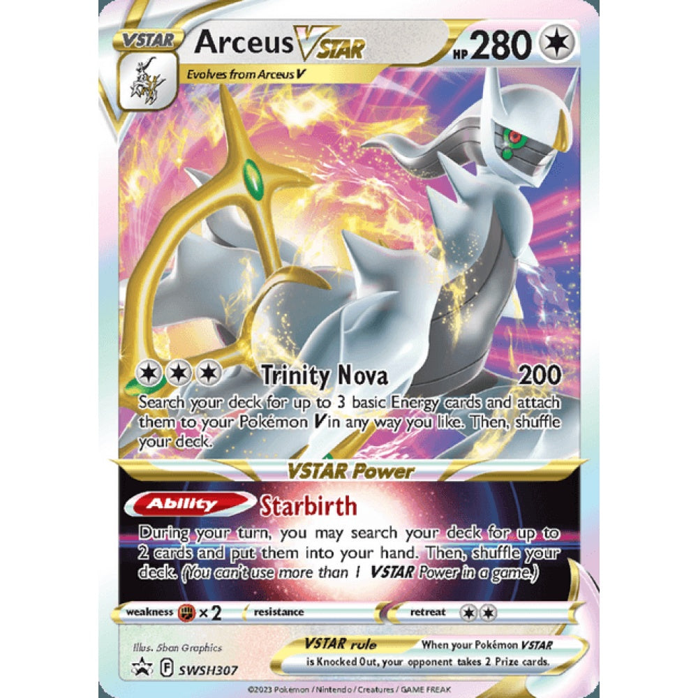 Arceus VSTAR Black Star Promo SWSH307 Pokemon Card Game Sword & Shield Promos
