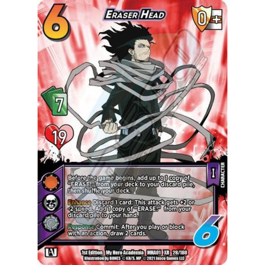 Eraser Head, 28/180, XR, UniVersus, MHA01 My Hero Academia
