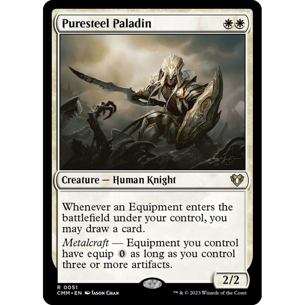Puresteel Paladin rare 51 Magic the Gathering Commander Masters