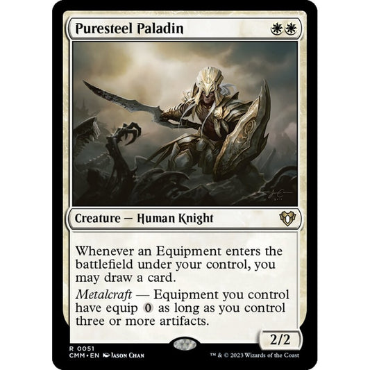 Puresteel Paladin rare 51 Magic the Gathering Commander Masters