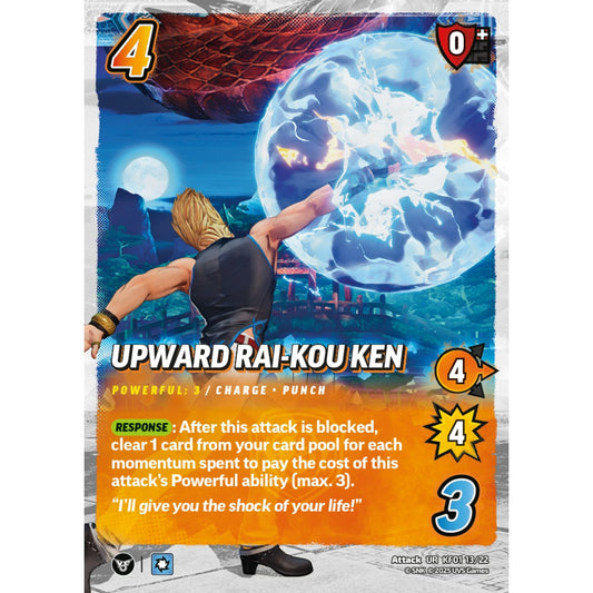 Upward Rai-Kou Ken 13/22 KF01 Universus The King of Fighters XV: Challenger Series: Team Hero Attack UR