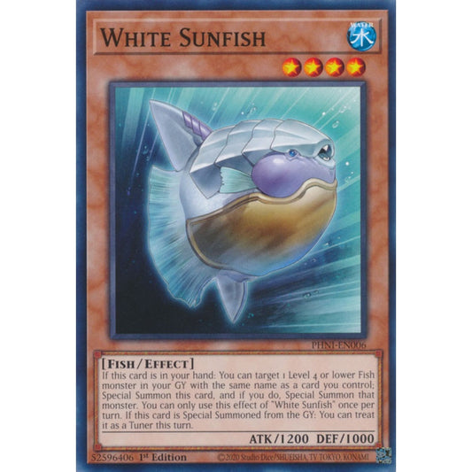 White Sunfish PHNI-EN006 Common Common Yu-Gi-Oh Phantom Nightmare in Art