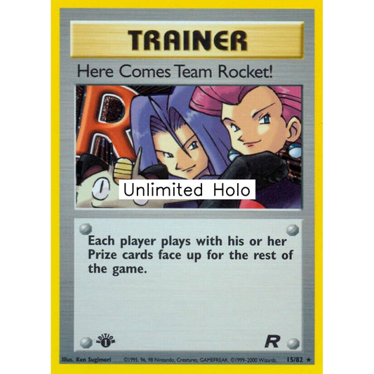 Here Comes Team Rocket! Rare Holo 15/82 Pokemon Card Game Team Rocket