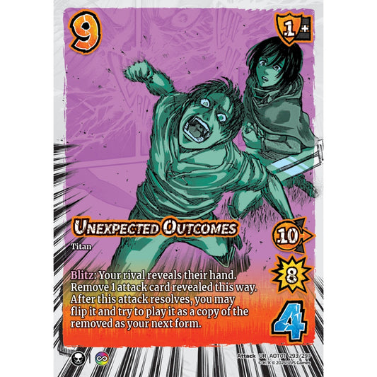 Unexpected Outcomes, 293/297, UR, UniVersus, Attack on Titan: Battle for Humanity