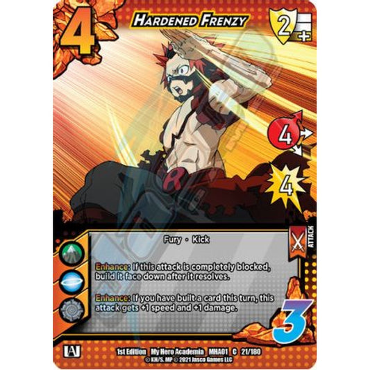Hardened Frenzy, 21/180, C, UniVersus, MHA01 My Hero Academia