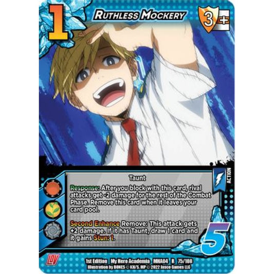 Ruthless Mockery, 075/108, R, UniVersus, MHA04 League of Villains