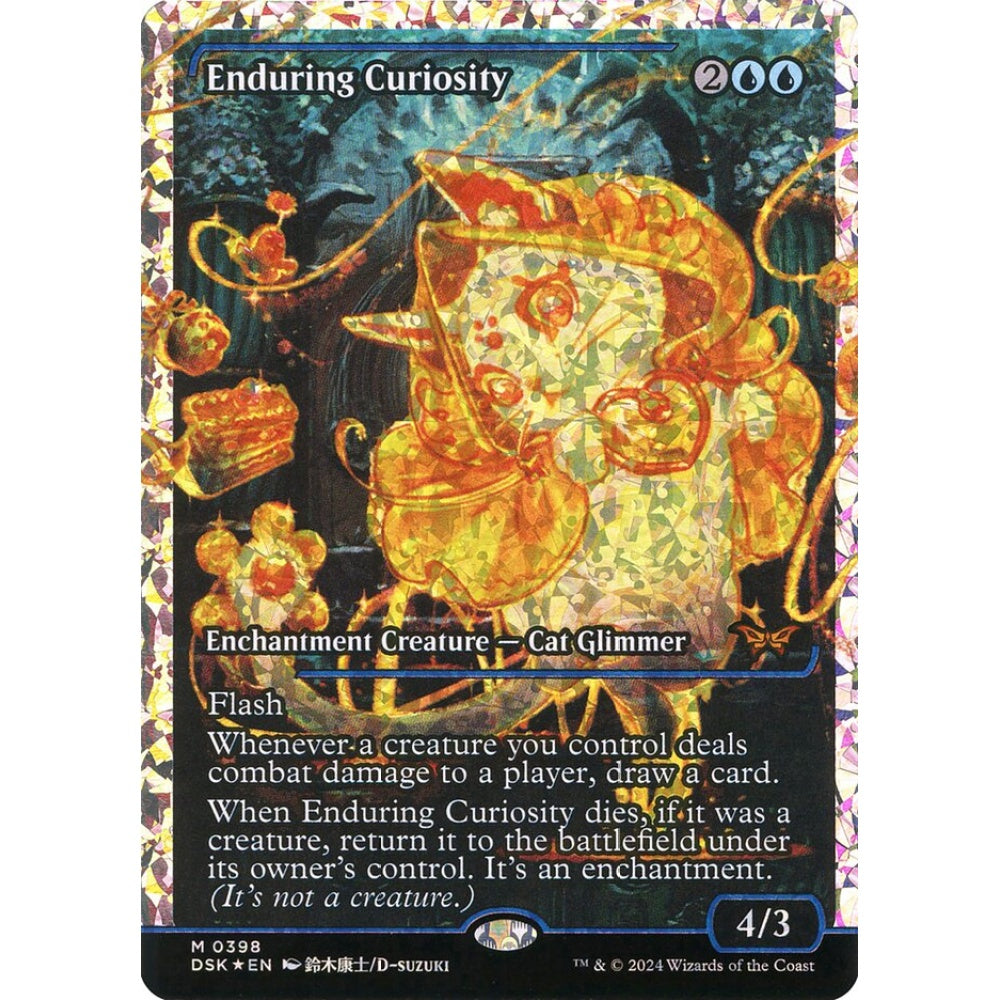Enduring Curiosity, 398, mythic, Magic: The Gathering, Duskmourn: House of Horror