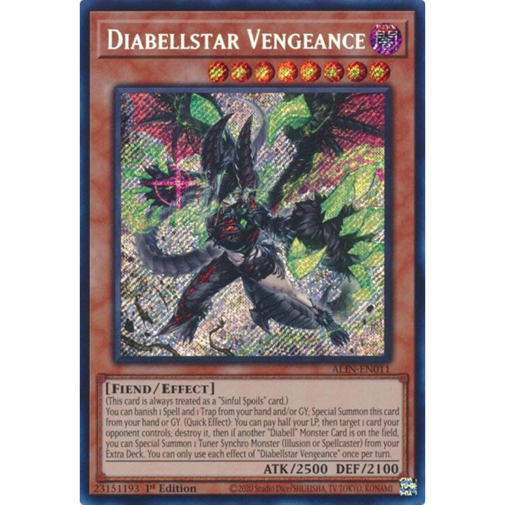 Diabellstar Vengeance ALIN-EN011 Secret Yu-Gi-Oh Alliance Insight