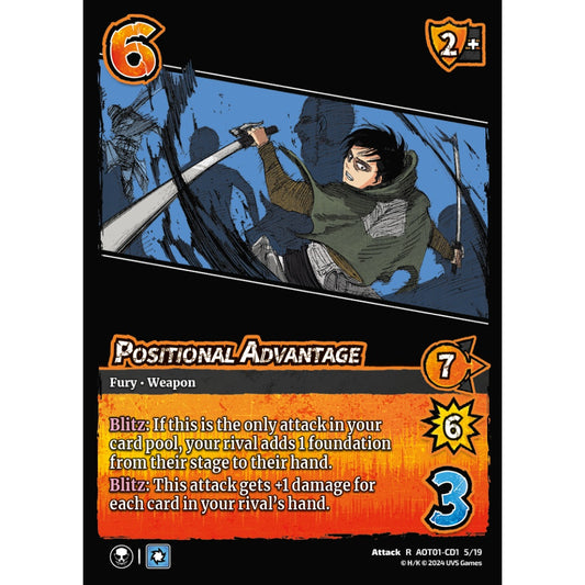 Positional Advantage, 5/19, R, UniVersus, Attack on Titan: Battle for Humanity