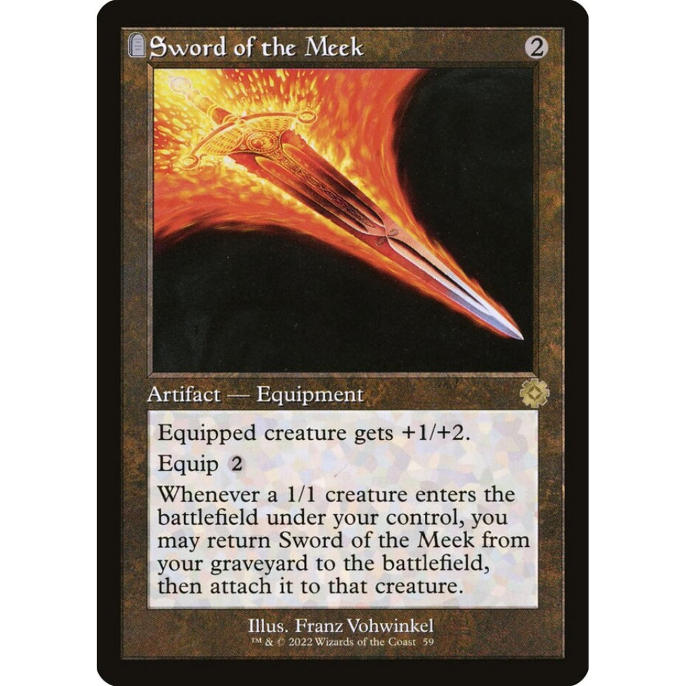Sword of the Meek rare 59 Magic the Gathering The Brothers' War Retro Artifacts