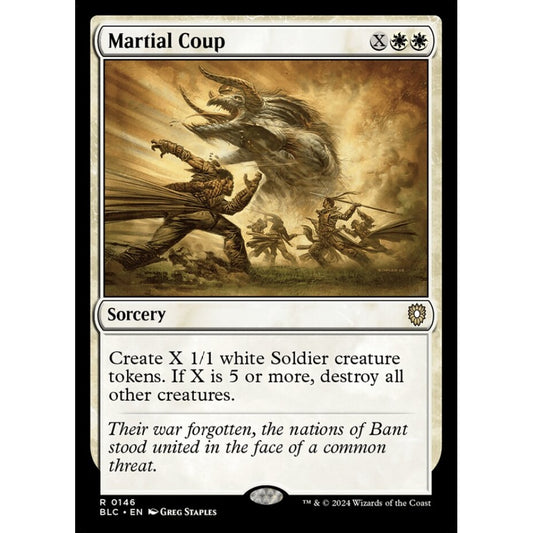 Martial Coup, 146, rare, Magic: The Gathering, Bloomburrow