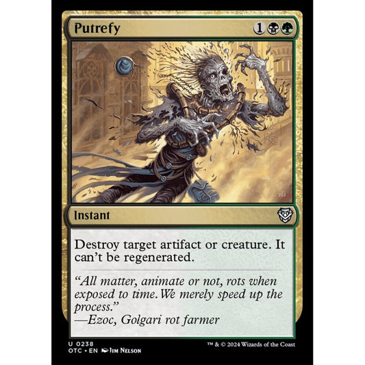 Putrefy, 238, uncommon, Magic: The Gathering, Outlaws of Thunder Junction