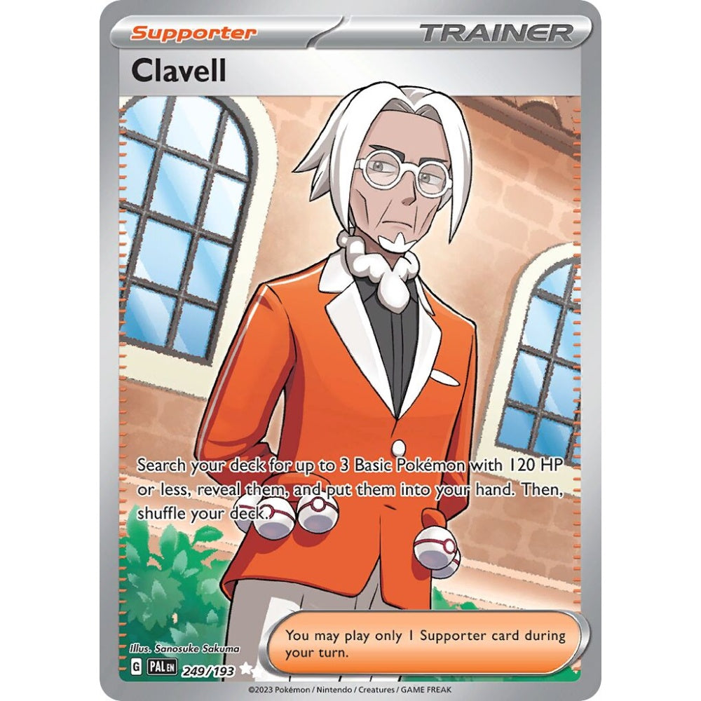Clavell Ultra Rare 249/193 Pokemon Card Game Paldea Evolved