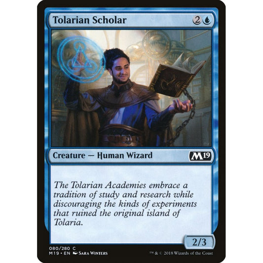 Tolarian Scholar common 80 Magic the Gathering Core Set 2019