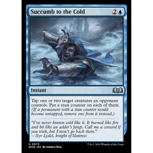 Succumb to the Cold, uncommon, 72, Magic the Gathering, Wilds of Eldraine