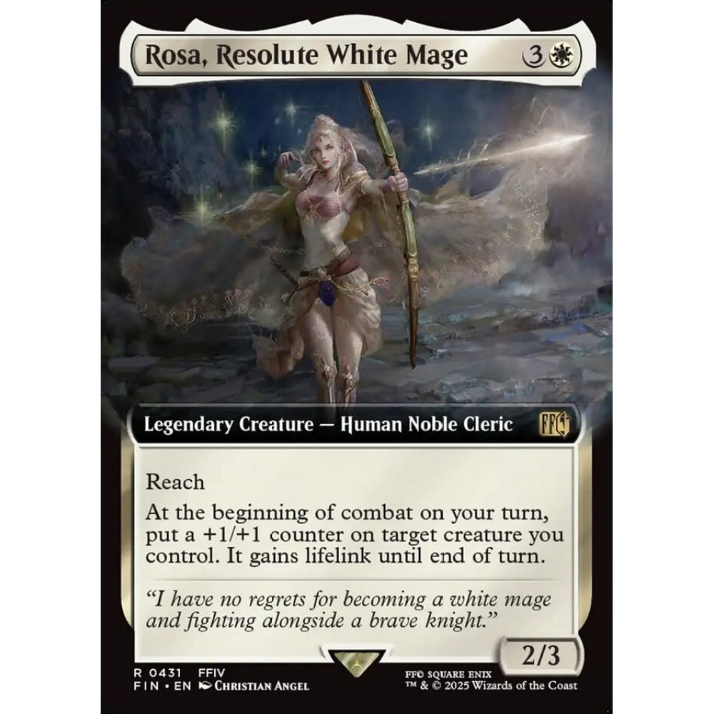 Rosa, Resolute White Mage rare 431 Magic the Gathering Final Fantasy
