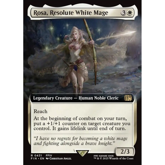 Rosa, Resolute White Mage rare 431 Magic the Gathering Final Fantasy