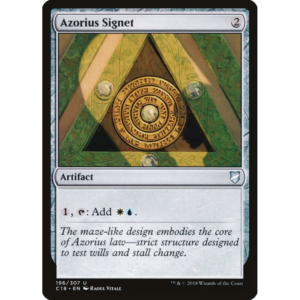Azorius Signet uncommon 196 Magic the Gathering Commander 2018
