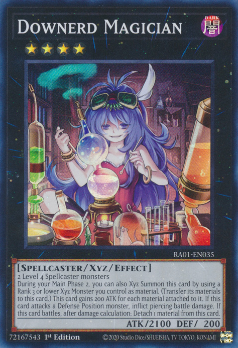 Downerd Magician RA01-EN035 Ultra Ultra Rare Yu-Gi-Oh 25th Anniversary Rarity Collection in Art