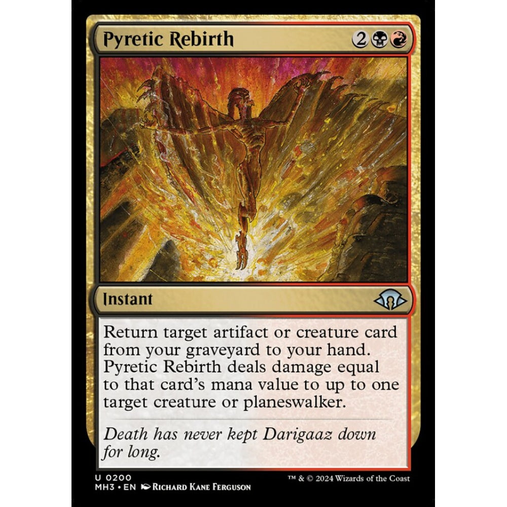 Pyretic Rebirth, 200, uncommon, Magic: The Gathering, Modern Horizons 3