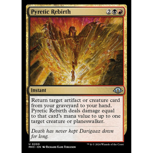 Pyretic Rebirth, 200, uncommon, Magic: The Gathering, Modern Horizons 3