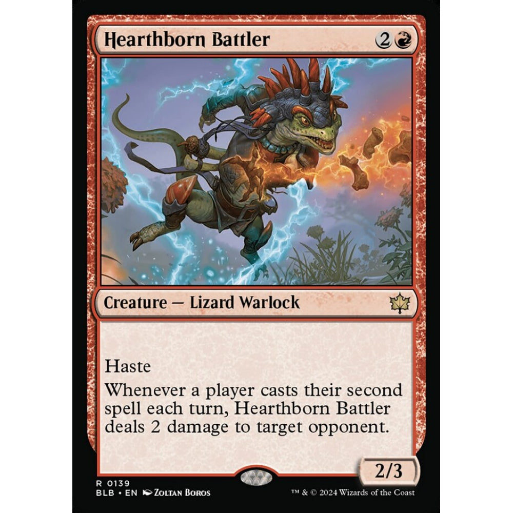 Hearthborn Battler, 139, rare, Magic: The Gathering, Bloomburrow
