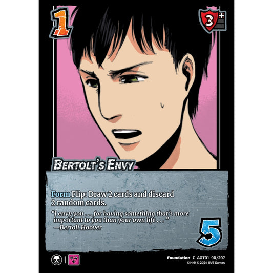 Bertolt's Envy, 90/297, C, UniVersus, Attack on Titan: Battle for Humanity