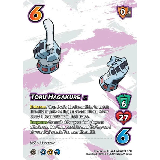 Toru Hagakure, 5/11, CH-ALT, UniVersus, MHA07 Girl Power