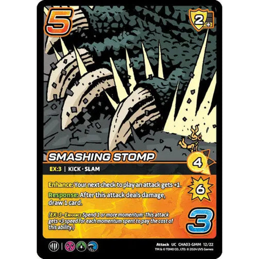 Smashing Stomp, 12/22, UC, UniVersus, Challengers Godzilla & Mothra, King Ghidorah & Rodan