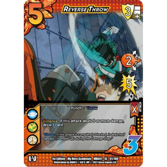 Reverse Throw, 61/180, SE, UniVersus, MHA01 My Hero Academia