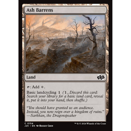 Ash Barrens, 154, common, Magic: The Gathering, Foundations Jumpstart