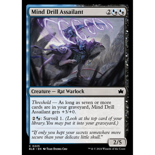 Mind Drill Assailant, 225, common, Magic: The Gathering, Bloomburrow