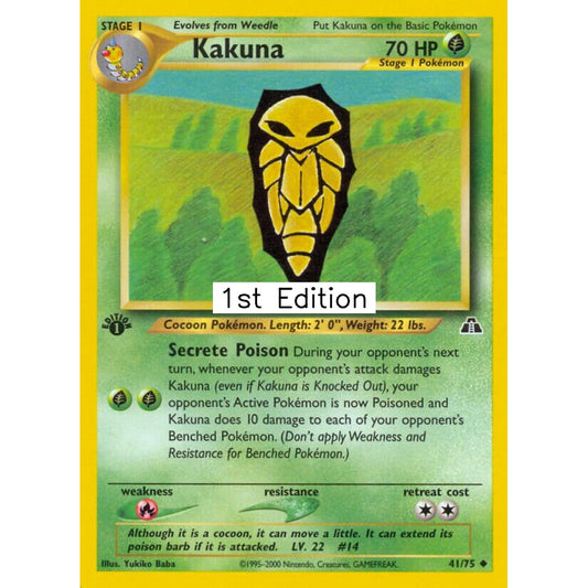 Kakuna Uncommon 41/75 Pokemon Card Game Neo Discovery