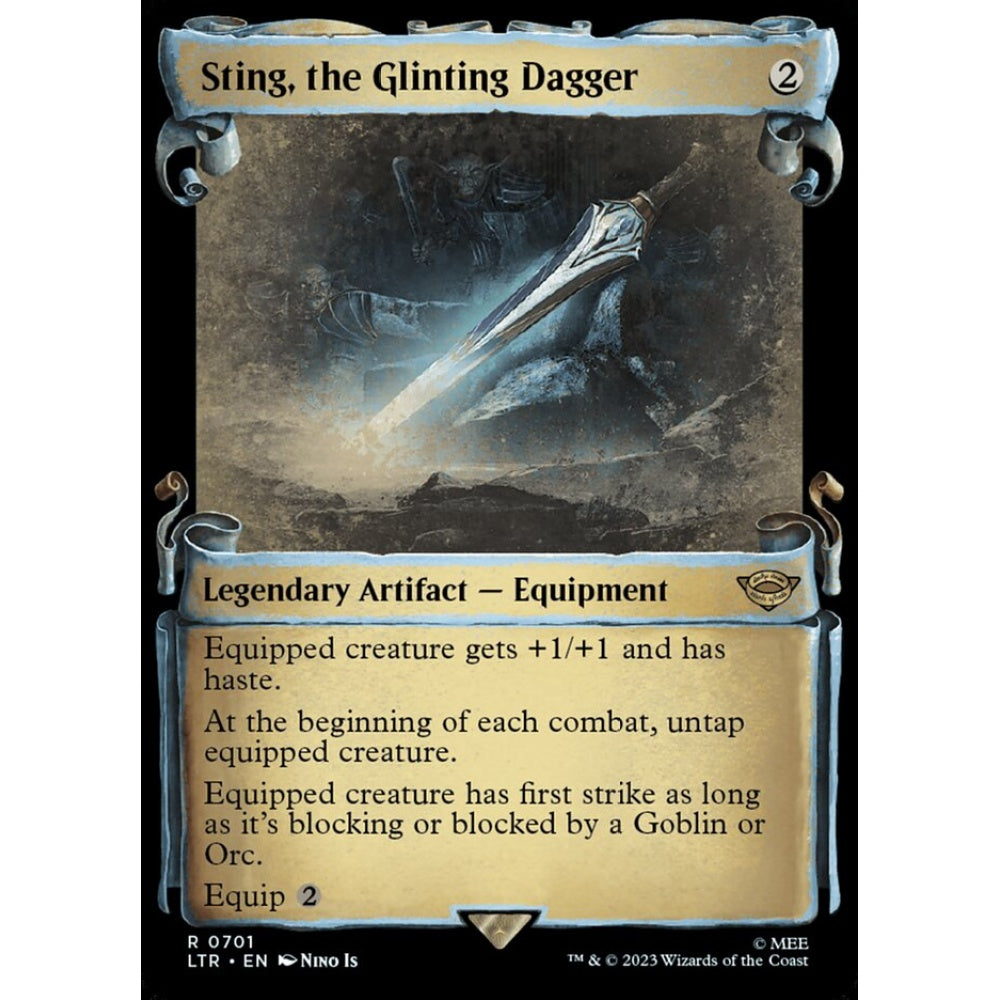 Sting, the Glinting Dagger, rare, 701, Magic the Gathering, The Lord of the Rings: Tales of Middle-earth