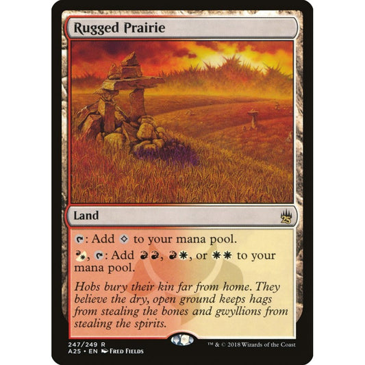 Rugged Prairie rare 247 Magic the Gathering Masters 25